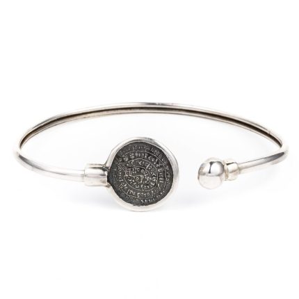 Phaistos Disc Hinge Bracelet - 925 Sterling Silver