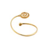Spiral Hinge Bracelet - 925 Sterling Silver and Gold Plated - Image 3