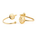 Spiral Hinge Bracelet - 925 Sterling Silver and Gold Plated - Image 4