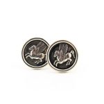 Pegasus Cufflinks - 925 Sterling Silver