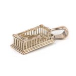 Parthenon Charm Sterling Silver Pendant - Image 3