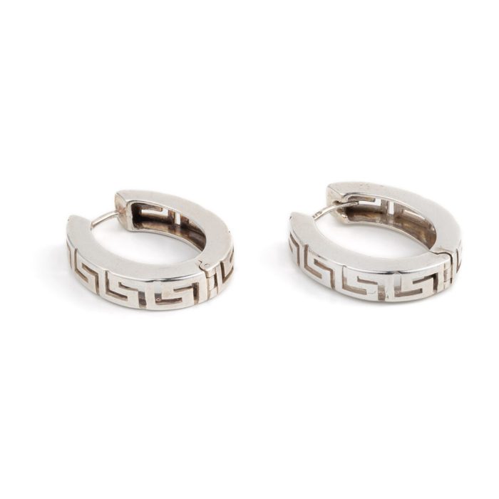 Meander Clip Earrings - Image 3
