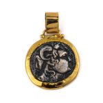 Alexander the Great Coin Pendant - 14K Gold and Sterling Silver - Image 7