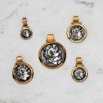Alexander the Great Coin Pendant - 14K Gold and Sterling Silver - Image 3