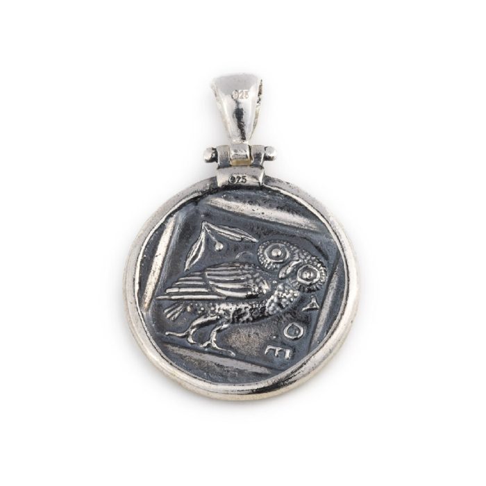 Ancient Greek Coin Athena Owl Tetradrachm - 925 Sterling Silver - Image 3