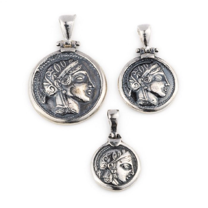 Ancient Greek Coin Athena Owl Tetradrachm - 925 Sterling Silver - Image 4