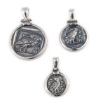 Ancient Greek Coin Athena Owl Tetradrachm - 925 Sterling Silver - Image 5