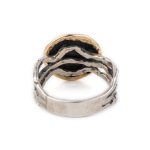 Alexander The Great Ring - 14K Gold and Sterling Silver - Image 5