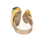 Pariba Doublet Ring with pearl - 18K Gold and Sterling Silver - Image 3