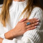 Spiral Opal Ring- 925 Sterling Silver - Image 2