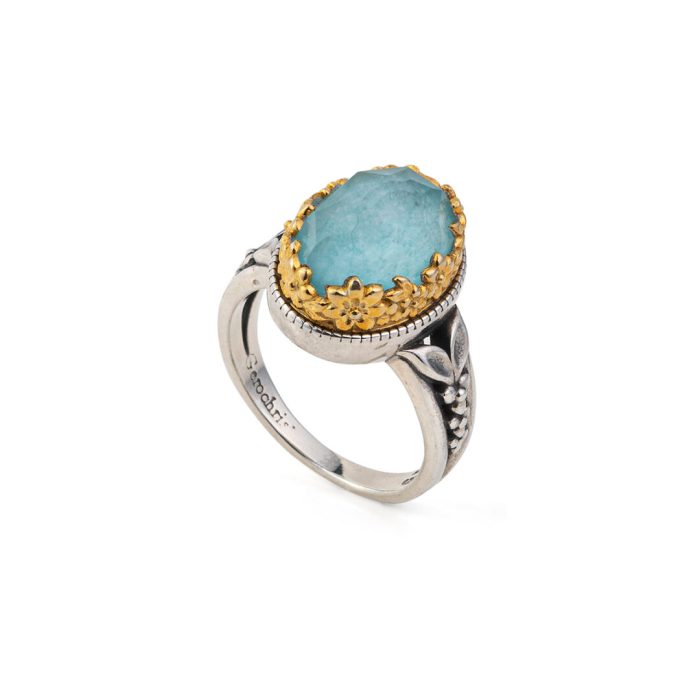Gerochristo – Dione ring with Amazonite in sterling silver - Image 4
