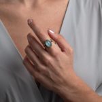 Gerochristo – Dione ring in sterling silver with Green Copper - Image 2
