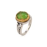 Gerochristo – Dione ring with Green Copper - 925 Sterling silver - Image 2