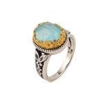 Gerochristo – Dione ring with Amazonite - 925 Sterling silver - Image 2