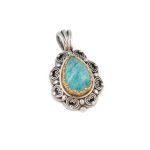 Gerochristo - Penelope Pendant is Sterling Silver with Gemstone - Image 2