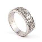 Meander ring with zircon - Sterling silver - Image 2