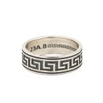 Classic Greek Key Band Ring – Sterling Silver 925