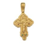 Cross Pendant – Gold Plated 925 Silver with Multicolor Zircons - Image 7