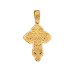 Cross Pendant – Gold Plated 925 Silver with Multicolor Zircons - Image 3