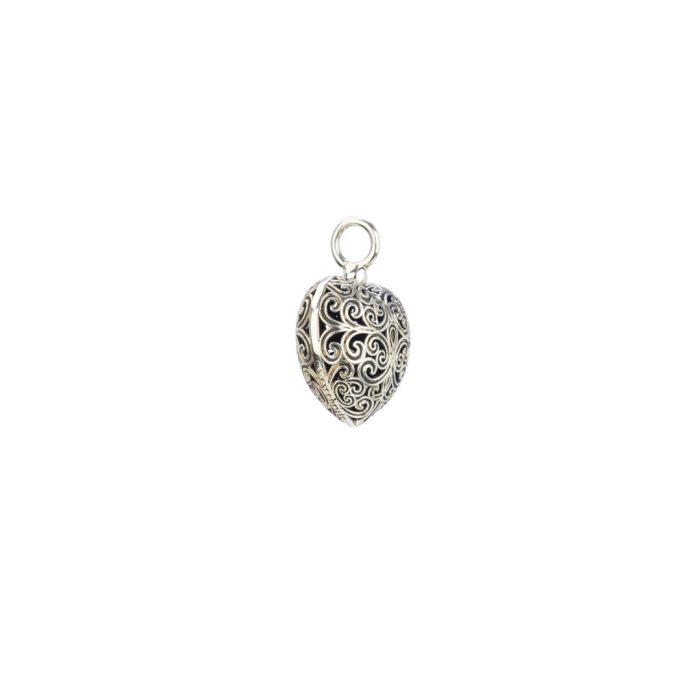 Gerochristo - Kallisto Heart pendant in oxidized silver 925 - Image 3