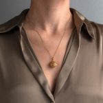 Kallisto round pendant in Gold plated silver 925 - Image 2
