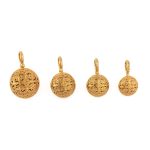 Kallisto round pendant in Gold plated silver 925 - Image 6