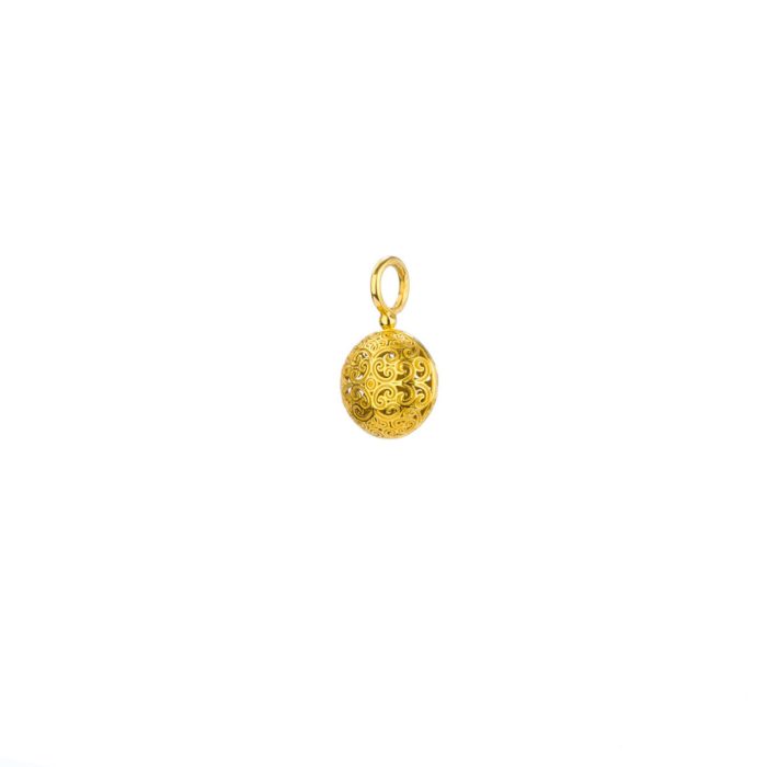 Kallisto round pendant in Gold plated silver 925 - Image 4