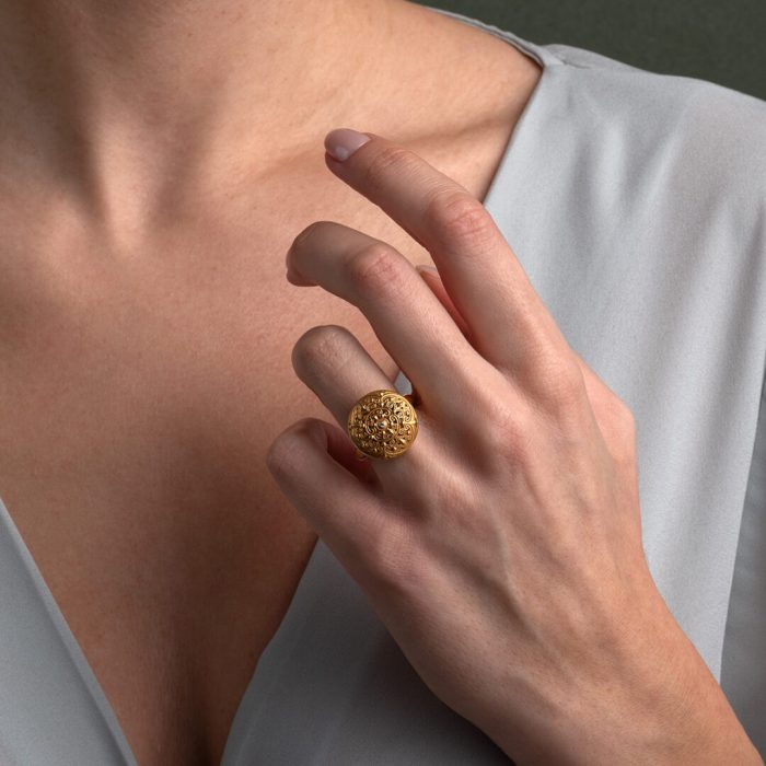 Kallisto Ring in Gold plated and 925 sterling silver - Image 2