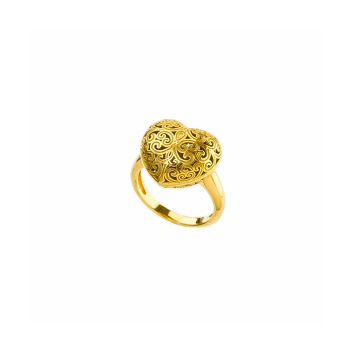 Gerochristo - Kallisto Heart Ring in Gold plated sterling silver - Image 3