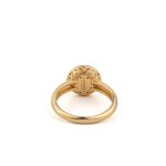 Kallisto Round Ring in Gold plated sterling silver - Image 3