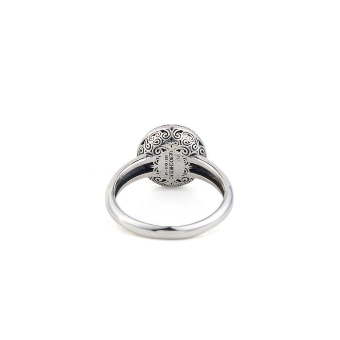 Gerochristo - Kallisto Round Ring in oxidized silver - Image 3