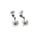 Minoan Double Axe Earrings - Sterling Silver - Image 3