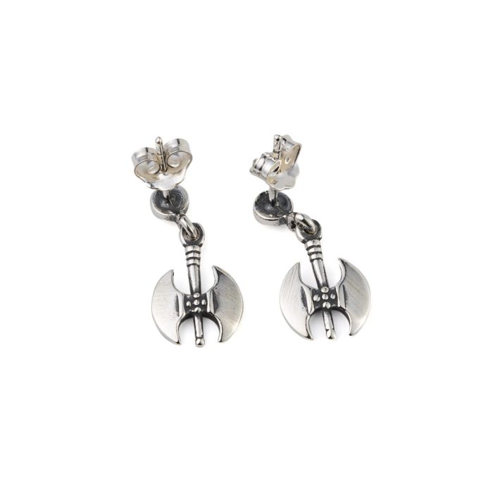Minoan Double Axe Earrings - Sterling Silver - Image 3