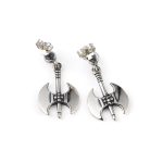 Minoan Double Axe Earrings - Sterling Silver - Image 2