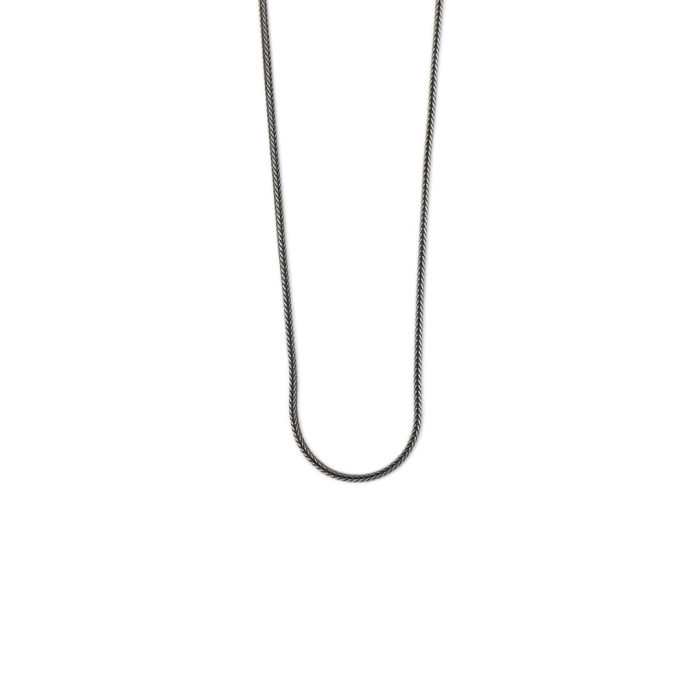925 Sterling Silver Oxidised Wheat Chain - Image 2