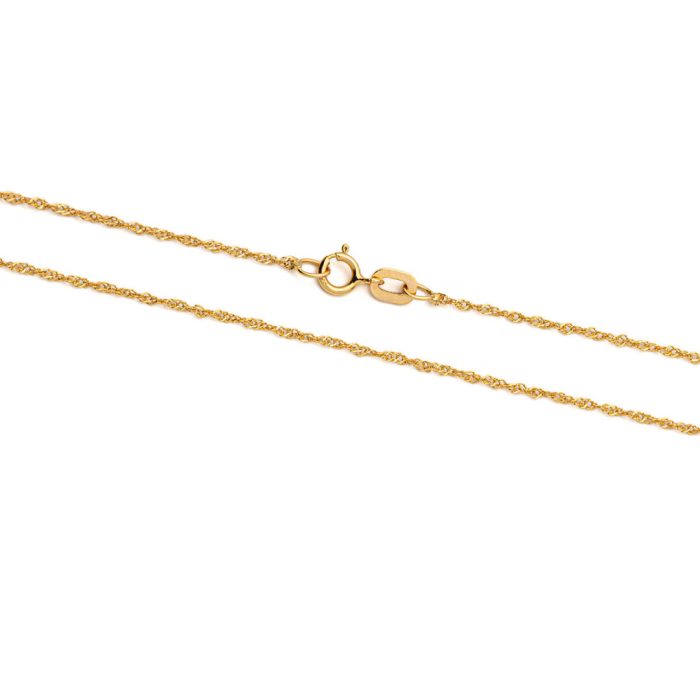 Twisted Chain - Gold Plated Silver 925 - Image 1