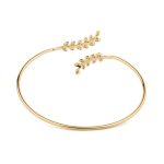 Olive Bangle Bracelet with Lapis – 925 Sterling Silver and Gold Plated - Image 4
