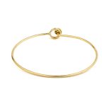 Minimal Circle Bangle Bracelet – 925 Sterling Silver and Gold Plated - Image 3
