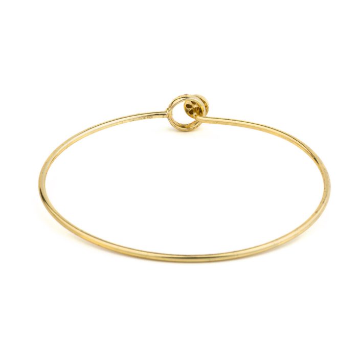 Minimal Circle Bangle Bracelet – 925 Sterling Silver and Gold Plated - Image 3