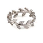 Olive Leaf Zircon Ring - 925 Sterling Silver - Image 4