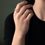 Zircon Snake Ring - Sterling Silver & Gold Plated - Image 2