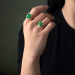 Green Cubic Zirconia Ring - Image 2