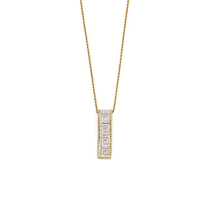Greek Key Meander Lace Pendant - Image 4