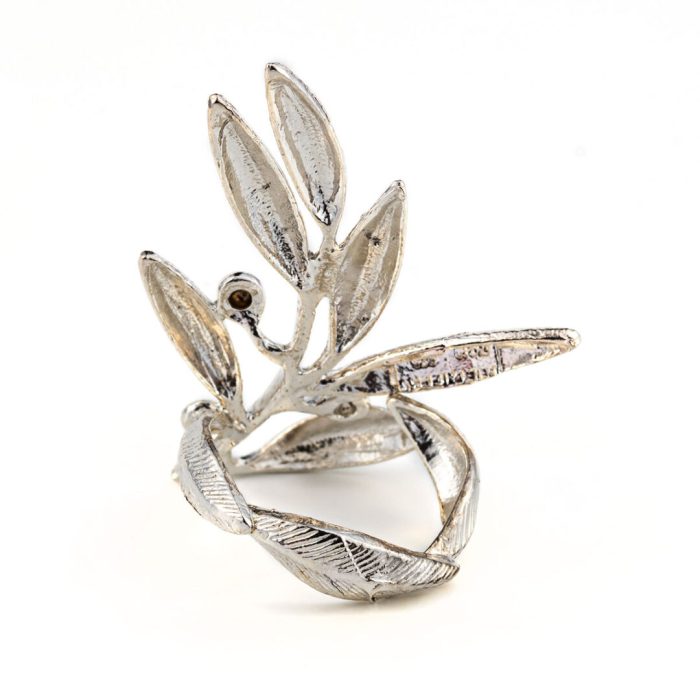 Ancient Greek Ring with olive leaves - Sterling Silver - Image 7