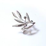Ancient Greek Ring with olive leaves - Sterling Silver - Image 4