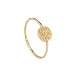 Phaistos Disc Ring - 14k Gold - Image 3