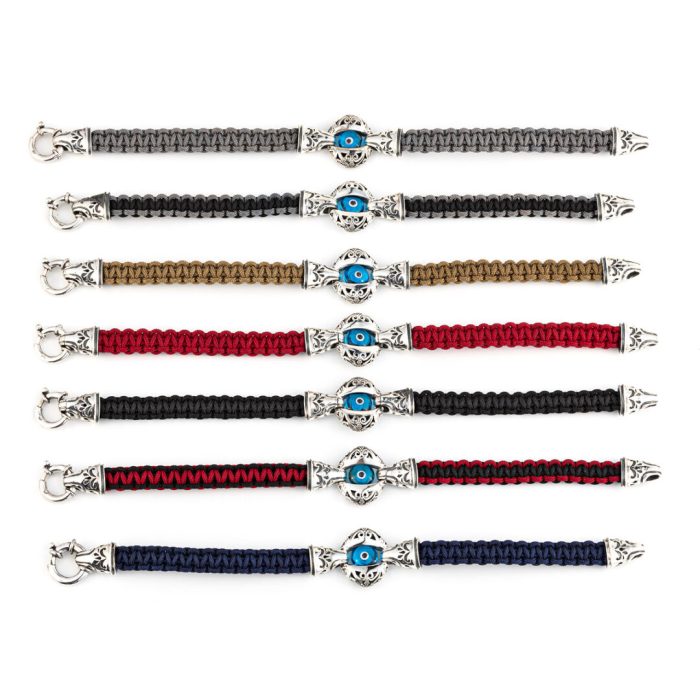 Βραχιόλι Macrame Μάτι – Ασήμι 925 Κοσμήματα Yianni - Image 4