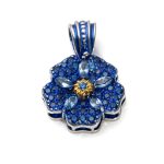 Flower Pendant with Swarovski Crystals - Image 6