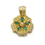 Flower Pendant with Swarovski Crystals - Image 7