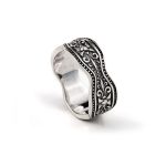 Byzantine Unisex Ring - Sterling Silver Yianni Jewelry - Image 2